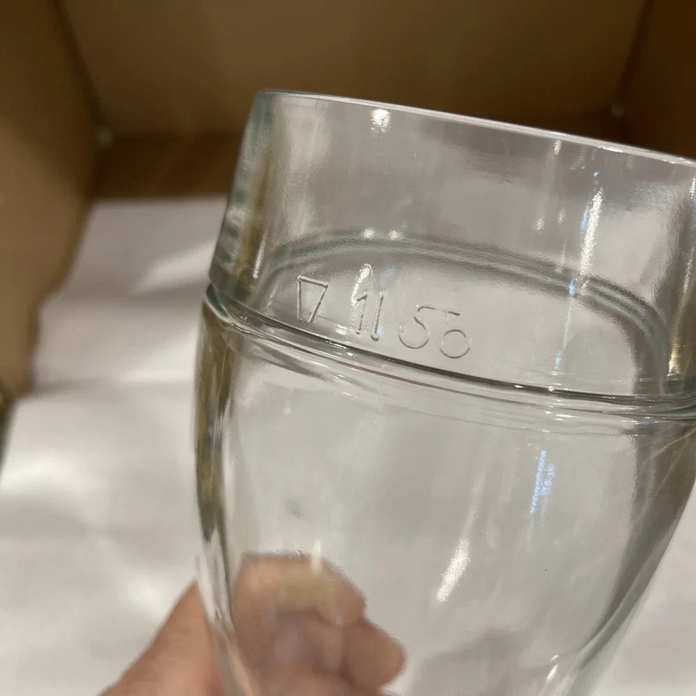 Cowboy Boot Shaped Clear Glass Mug Cup Beer Stein 10 Inches‎ Tall